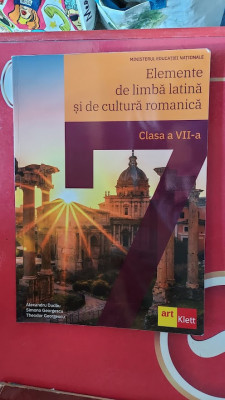 Elemente de limbă latină și de cultură romanică. clasa A VII A DUDAU ART KLETT foto