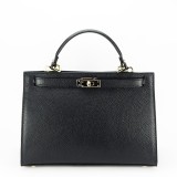 Geanta din piele naturala 8934 119 negru