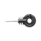 Izolator inelar din PP negru 88x38 mm pentru gard electric Breckner