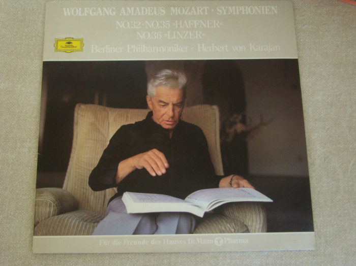 MOZART - Simfonia Nr. 35, Nr. 32 si Nr. 36 - Vinil LP DEUTSCHE GRAMMOPHONE