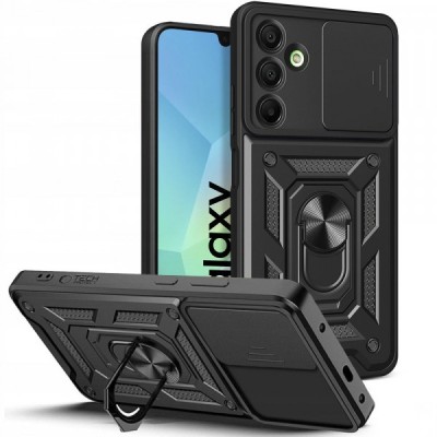 Husa pentru Samsung Galaxy A16 5G A166 / A16 4G A165, Tech-Protect, CamShield Pro, Neagra foto