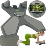 Placa de echilibru multifunctionala, cronometru electronic, nivela, panou 2 in 1, 41x52 cm