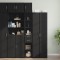 Gossi dulap depozitare slim negru 30x42,5x225 cm lemn prelucrat