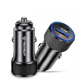 Incarcator auto bricheta USB, Type-C PD30W Asteroid GSM C2, negru