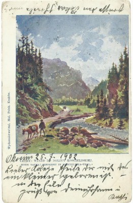 AMS* - CP KRAKOW MUNTII TATRA CIRCULATA 1902 foto