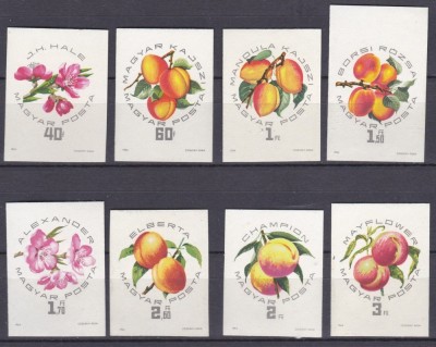 DB1 Ungaria 1964 Fructe 8 v. MNH NDT Mi 2044 B - 2051 B 200 &amp;euro; 1 foto