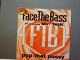 Face The Bass feat Mr.Nik - Pop That Pussy (1995/Italy) Maxi-Single Vinil House NM+ Virgin Records
