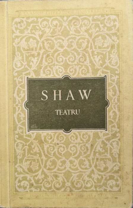 Teatru - G.b.shaw , G439