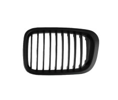 Grila masca radiator Bmw Seria 3 (E46), Sedan/Combi, 06.1998-09.2001, Fata, partea Stanga, negru/negru, Aftermarket