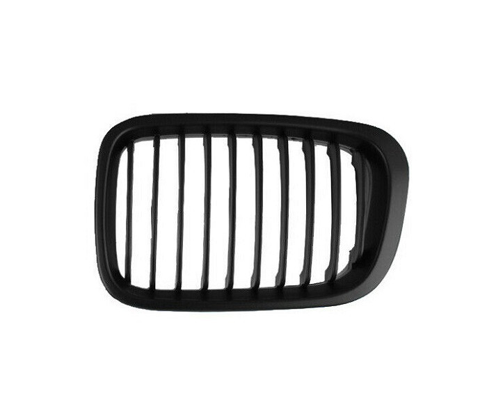 Grila masca radiator Bmw Seria 3 (E46), Sedan/Combi, 06.1998-09.2001, Fata, partea Stanga, negru/negru, Aftermarket