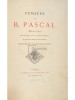 Blaise Pascal - Pensees (Editia: 1824)