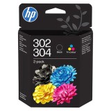 HP original ink B82L1AE, HP 302/304, BK/CMY, 170/150str., 2-pack