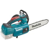 Drujba (fierastrau) cu lant pe acumulator Makita DUC254Z,18 V,lungime lama 25 cm,viteza lant 24 m/s,pas lant 3/8,canelura lant 1.1 mm,fara incarcator