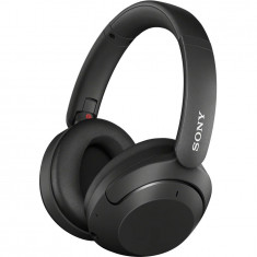 Casti Over the Ear Sony WHXB910NB, Extra Bass, Noise cancelling, Wireless, Bluetooth, Autonomie 30 ore, Microfon, Negru