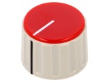 Buton rotativ gri roșu cu indicator 6mm