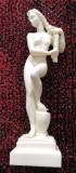 Statue / Sculptură alabastru - Nud - lucrata manual - Femeie la baie / Zeita, Nuduri, Europa