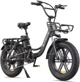 ENGWE L20 Bicicleta Electrica 250W, 48V 13Ah, Autonomie 140km, Roti 20x4.0, Cos, Frane Mecanice, Shimano 7 viteze