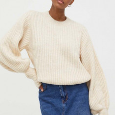 Answear Lab pulover femei, culoarea bej, călduros