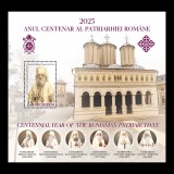 Cumpara ieftin ✅ RO 2025 LP 2502 a " Anul Centenar al Patriarhiei Rom&acirc;ne " colita , MNH