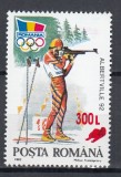 ROMANIA 2001 LP 1566 ALBERTVILLE 92 SUPRATIPAR SANIUTA MNH, Nestampilat