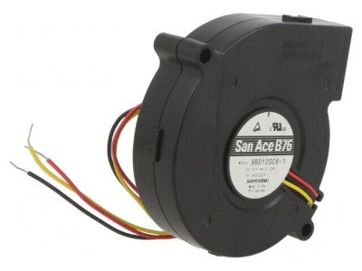 Ventilator DC Blower 12V 76x20mm 17.4m3/h 43dBA cu Bilă foto