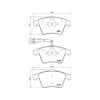 Placute frana Vw Touareg (7la 7l6 7l7) 10.02-01.13, Fata, BREMBO