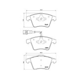 Placute frana Vw Touareg (7la 7l6 7l7) 10.02-01.13, Fata, BREMBO