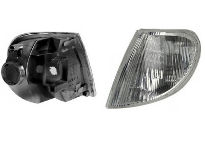 Lampa semnalizare fata Citroen Berlingo (Mf), 07.1996-10.2002; Peugeot Partner (G), 07.1996-11.2002, fata, Stanga, alb; cu suport becuri, TYC foto