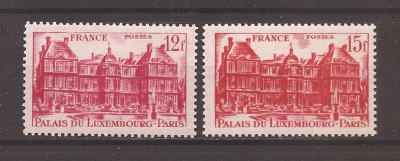 Franta 1948 - Palatul de Luxembourg Paris, MNH foto