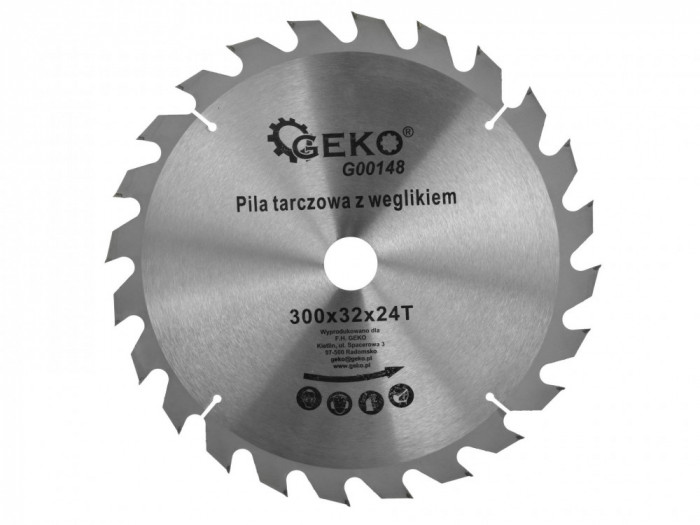 Disc pentru taierea lemnului 300x32x24T, GEKO G00148