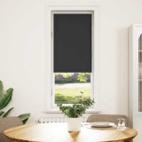 VidaXL Jaluzea cu role opace negru 55x130 cm lățime material 50,7 cm