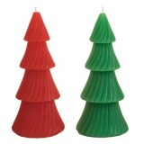 Lumanare decorativa Brad 3D, 16.5 cm, Rosu sau Verde, CMCLASS