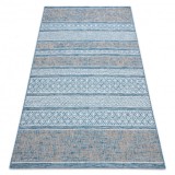 Covor sisal Loft 21118 Boho fildeş argintiu albastru, 200x290 cm