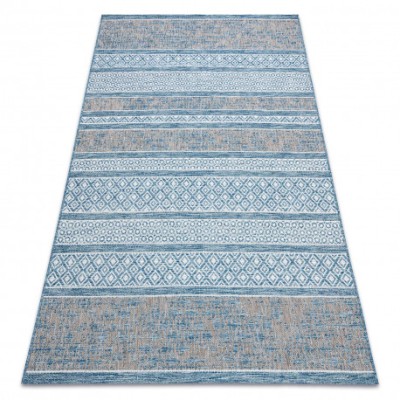 Covor sisal Loft 21118 Boho fildeş argintiu albastru, 200x290 cm foto