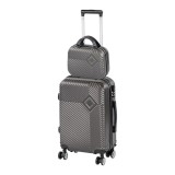 TraveLux Pro III gurul&oacute;s bőr&ouml;nd szett sz&uuml;rke