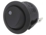 Comutator Rocker SPST ON-OFF 20A 14VDC cu LED Negru