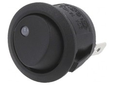 Comutator Rocker SPST ON-OFF 20A 14VDC cu LED Negru foto