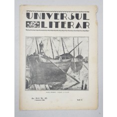 REVISTA &#039;UNIVERSUL LITERAR&#039;, ANUL XLII, NR. 45, 7 NOIEMBRIE 1926