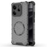 Husa transparenta Xiaomi Redmi Note 14 4G (Regional) Techsuit HoneyComb Shield MagSafe, negru