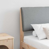 VidaXL Tăblie tapițată Gri deschis 200 cm Lemn de pin masiv 879264
