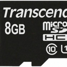 Card de memorie Transcend, microSDHC, 8GB, UHS-I, 600x