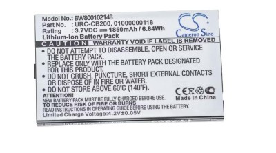 Baterie de &amp;icirc;nlocuire pentru telecomandă VHBW pentru Sonos 01000000118, URC-CB200 - 2000 mAh 3,7 V Li-Ion foto