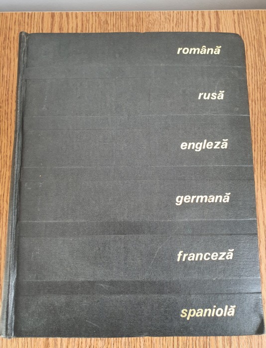 Dicționar tehnic poliglot: rom&acirc;nă rusă engleză germană franceză spaniolă