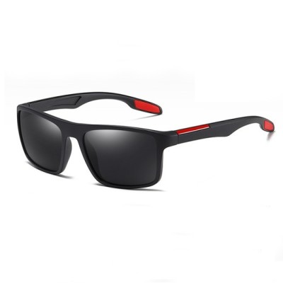 Ochelari de Soare - Techsuit Polarised TR90 (MM101) - Matte Black / Red foto