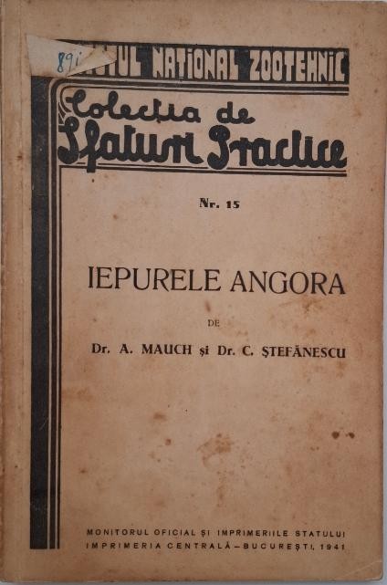 Iepurele de angora - A. Mauch, C. Stefanescu