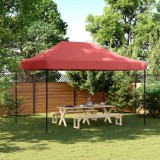 Cort de petrecere pliabil Pop-Up, 410x279x315 cm, visiniu GartenMobel Dekor, vidaXL