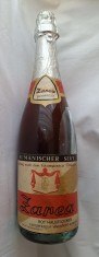 sticla de vin vechi, de colectie, sigilata, continut original ZAREA - VIN SPUMOS