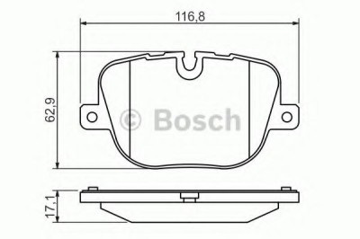 Set placute frana,frana disc LAND ROVER RANGE ROVER III (LM) (2002 - 2012) BOSCH 0 986 494 409 foto