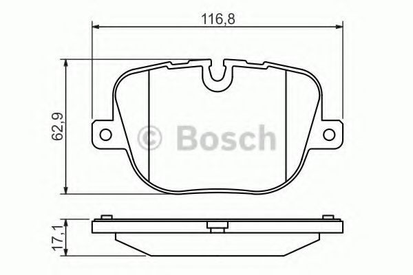 Set placute frana,frana disc LAND ROVER RANGE ROVER III (LM) (2002 - 2012) BOSCH 0 986 494 409