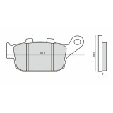 Placute Frana Sinterizate Fata Honda CBR 650F